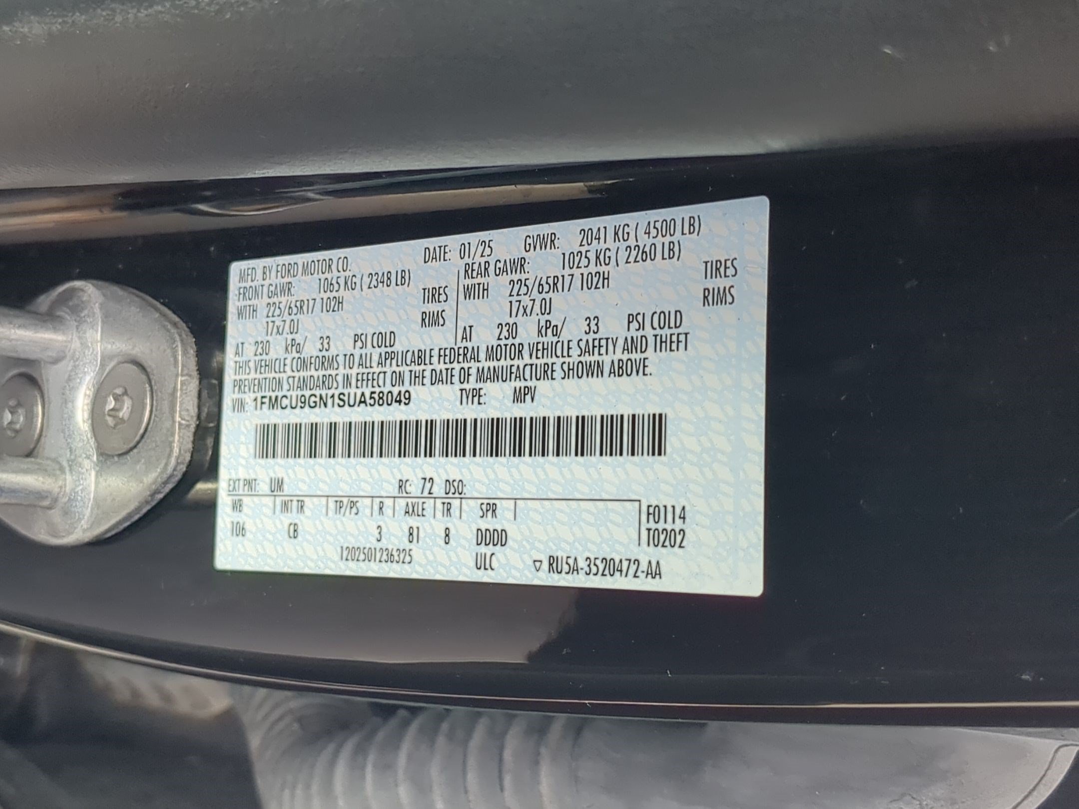 Certified 2025 Ford Escape Active AWD/4WD image 35