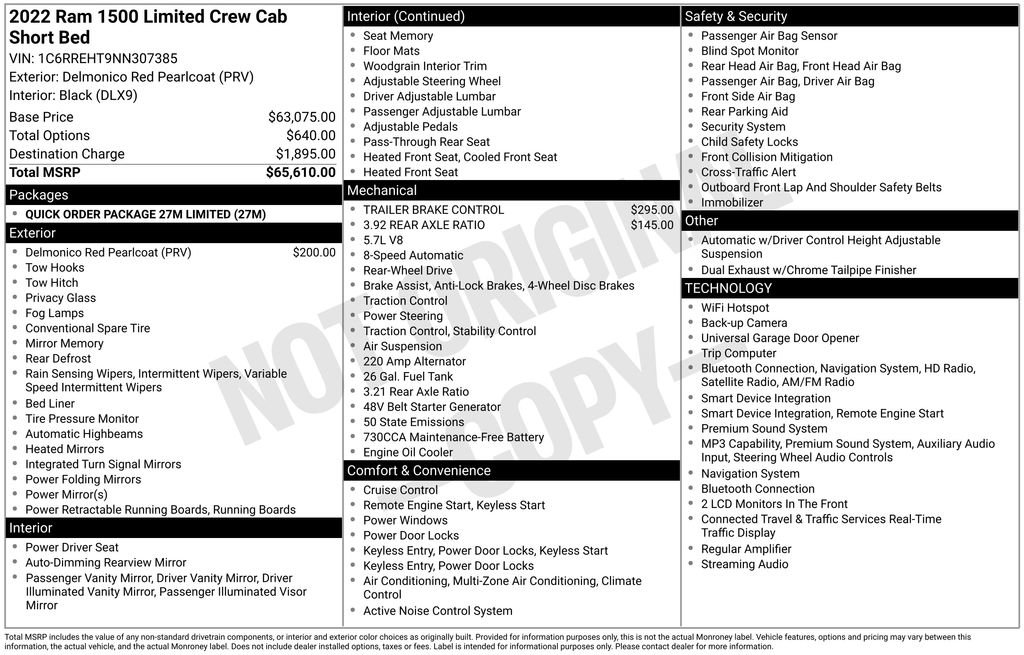 Used 2022 RAM 1500 Limited RWD image 5