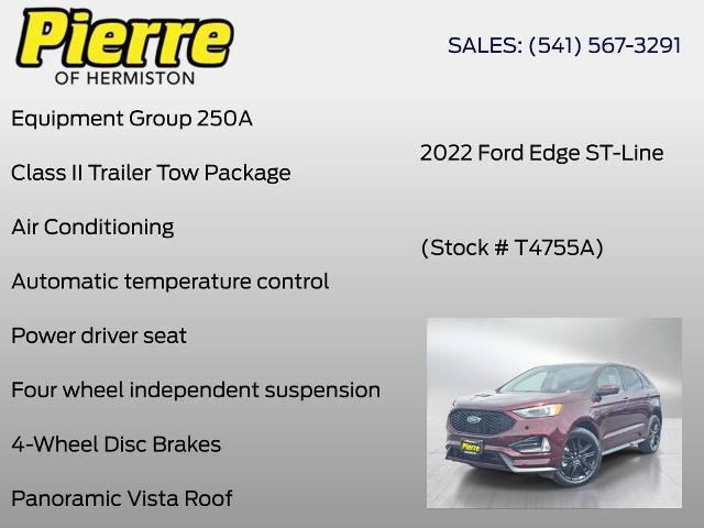 Certified 2022 Ford Edge ST-Line w/ Class II Trailer Tow Package AWD/4WD image 6