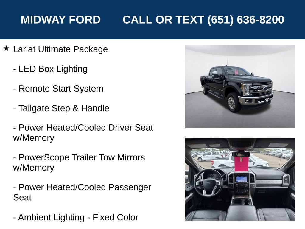 Certified 2019 Ford F350 Lariat w/ Lariat Ultimate Package AWD/4WD image 19