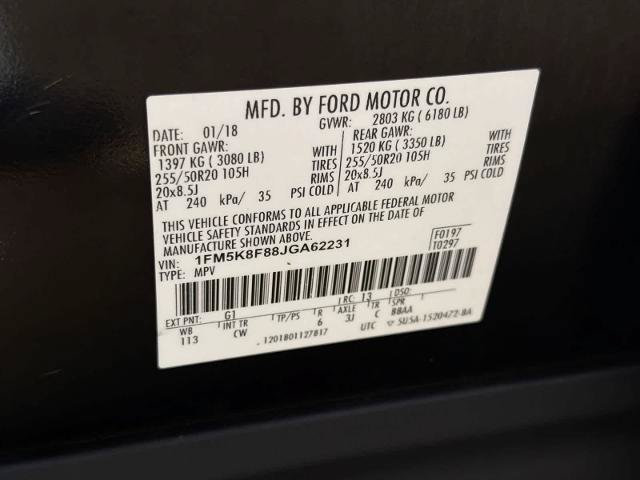 Certified 2018 Ford Explorer Limited AWD/4WD image 38