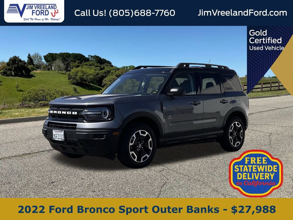 Certified 2022 Ford Bronco Sport Outer Banks AWD/4WD image 1