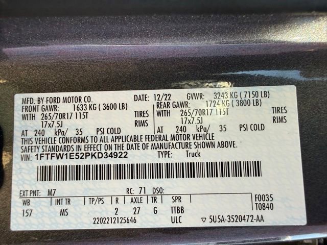 Certified 2023 Ford F150 XLT w/ Equipment Group 301A Mid AWD/4WD image 42