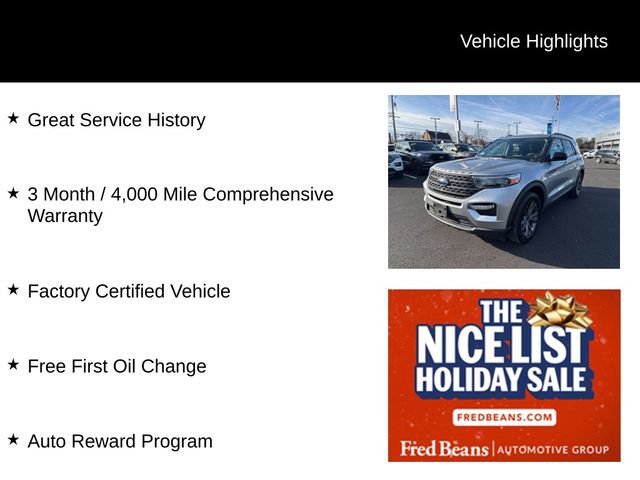 Certified 2022 Ford Explorer XLT w/ Equipment Group 202A image 3