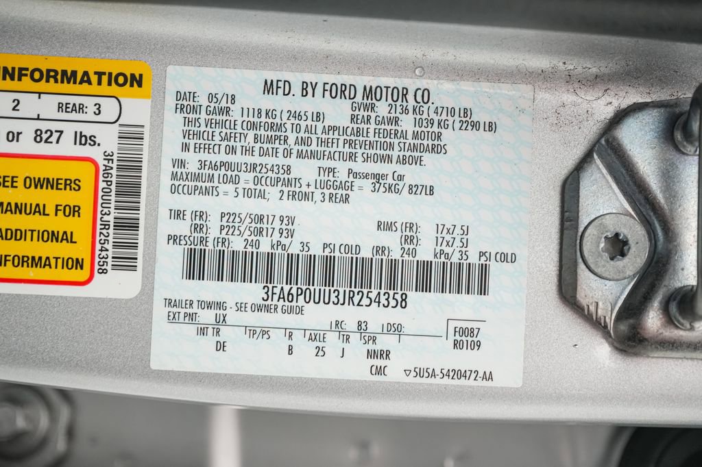 Certified 2018 Ford Fusion S FWD image 23