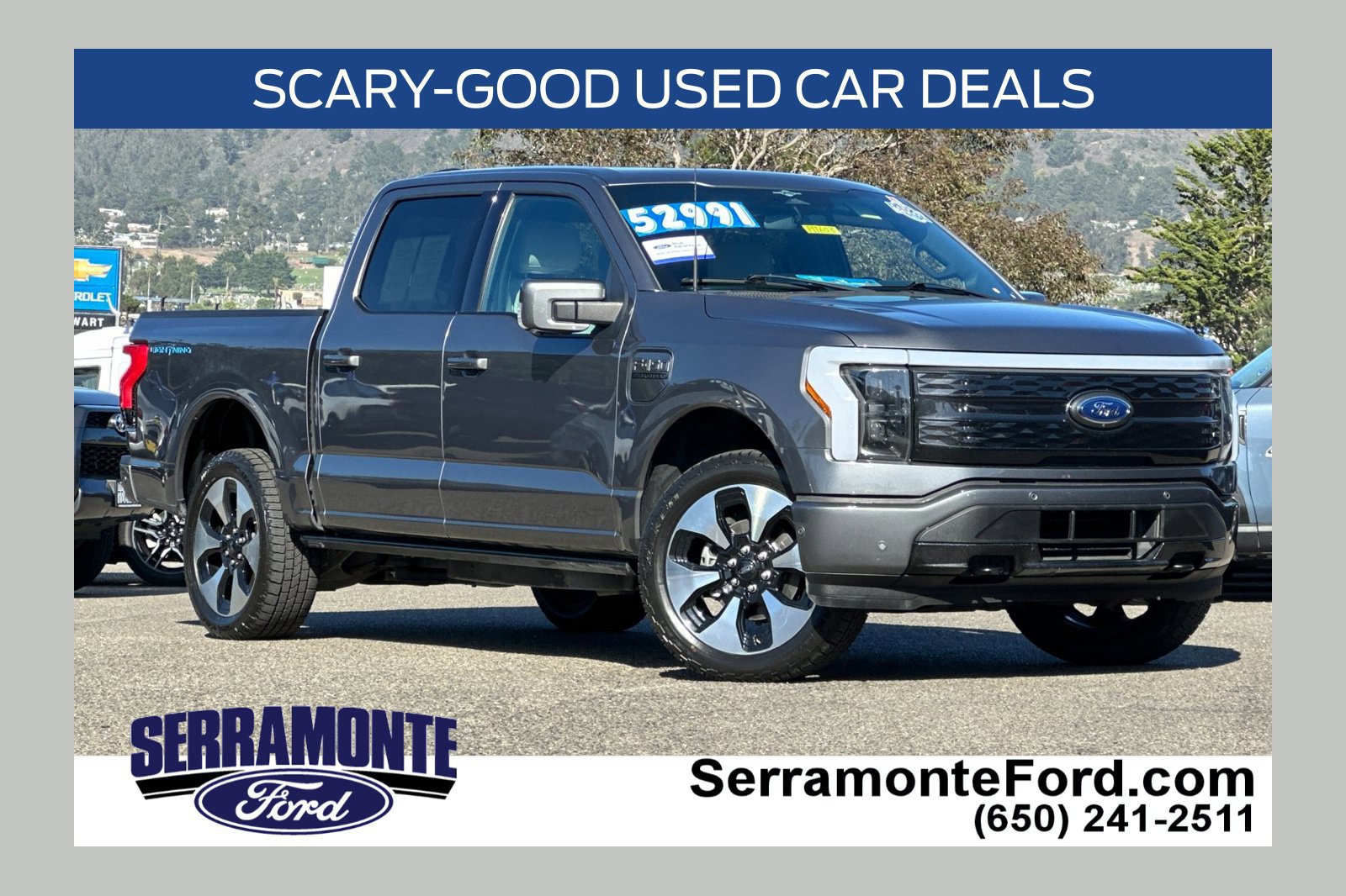 Certified 2023 Ford F150 Lightning Platinum