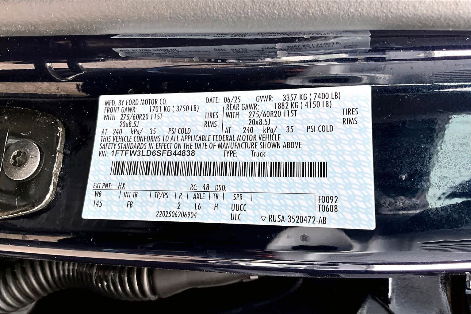 Certified 2025 Ford F150 XLT w/ Equipment Group 302A MID AWD/4WD image 34