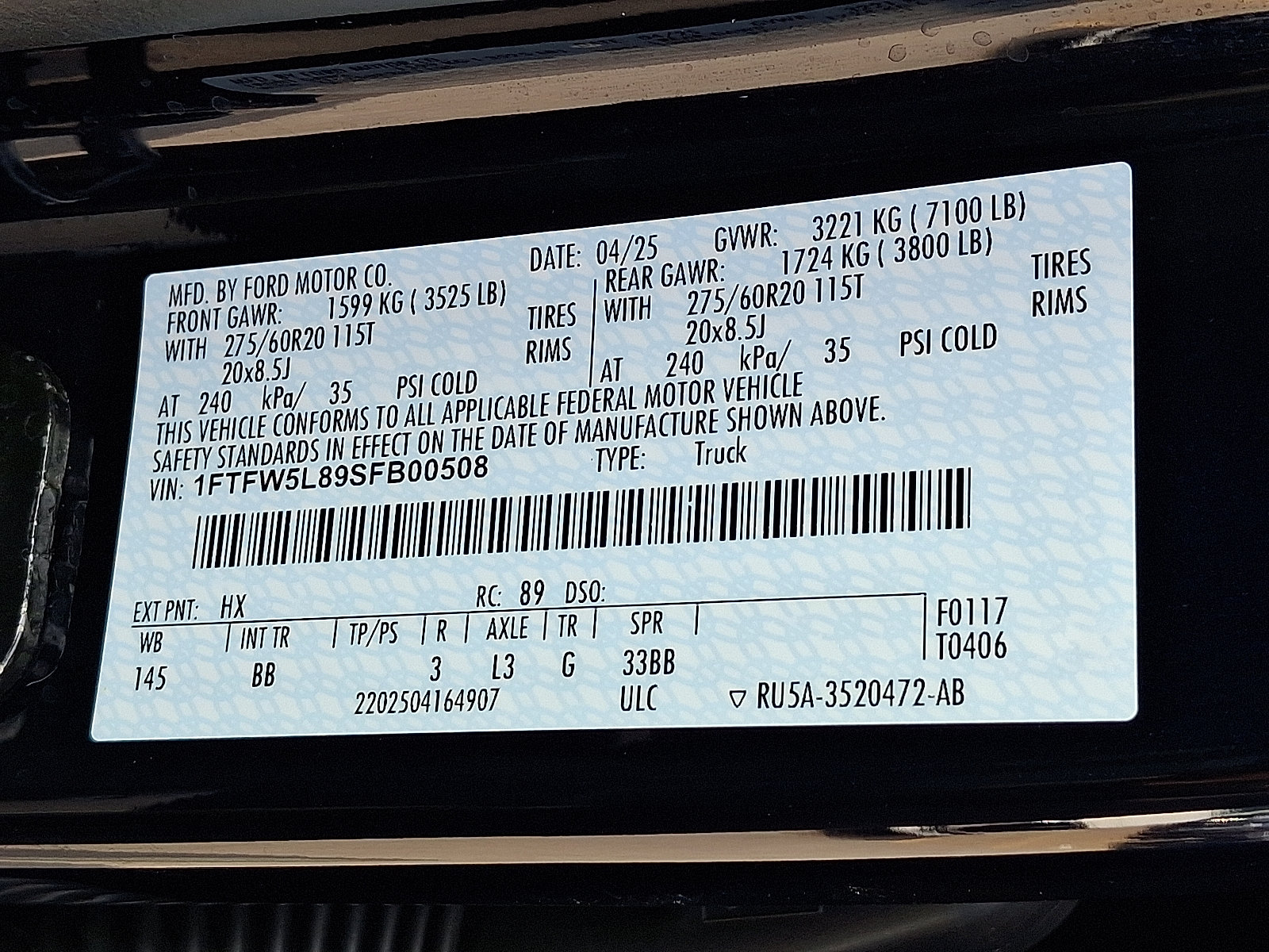 Certified 2025 Ford F150 Lariat w/ Equipment Group 501A Mid AWD/4WD image 26