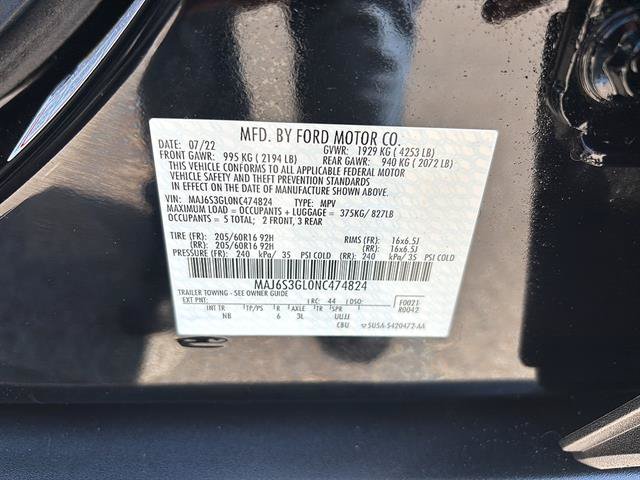 Certified 2022 Ford EcoSport SE w/ SE Convenience Package AWD/4WD image 21