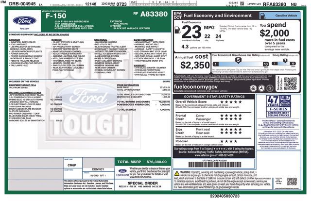 Certified 2024 Ford F150 Platinum image 48