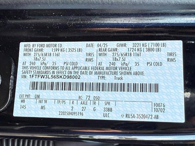 Certified 2025 Ford F150 XLT w/ Equipment Group 301A Standard AWD/4WD image 24
