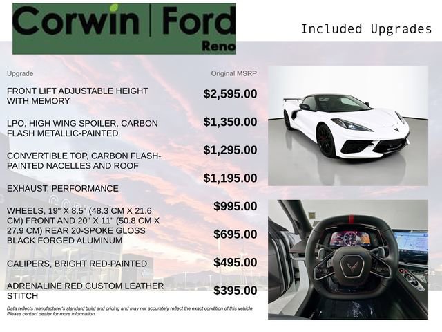 Used 2023 Chevrolet Corvette Stingray w/ Battery Protection Package image 3