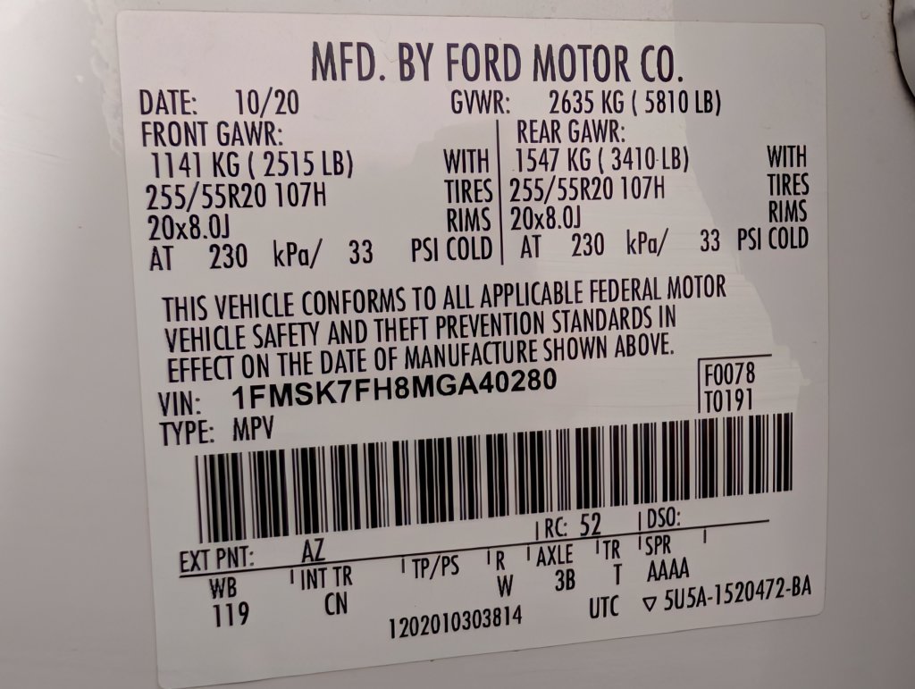 Certified 2021 Ford Explorer Limited w/ Equipment Group 301A RWD image 32