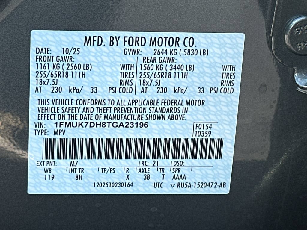 Certified 2026 Ford Explorer Active RWD image 32