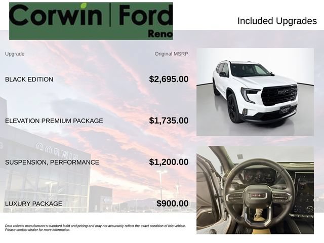 Used 2026 GMC Acadia Elevation w/ Black Edition AWD/4WD image 3