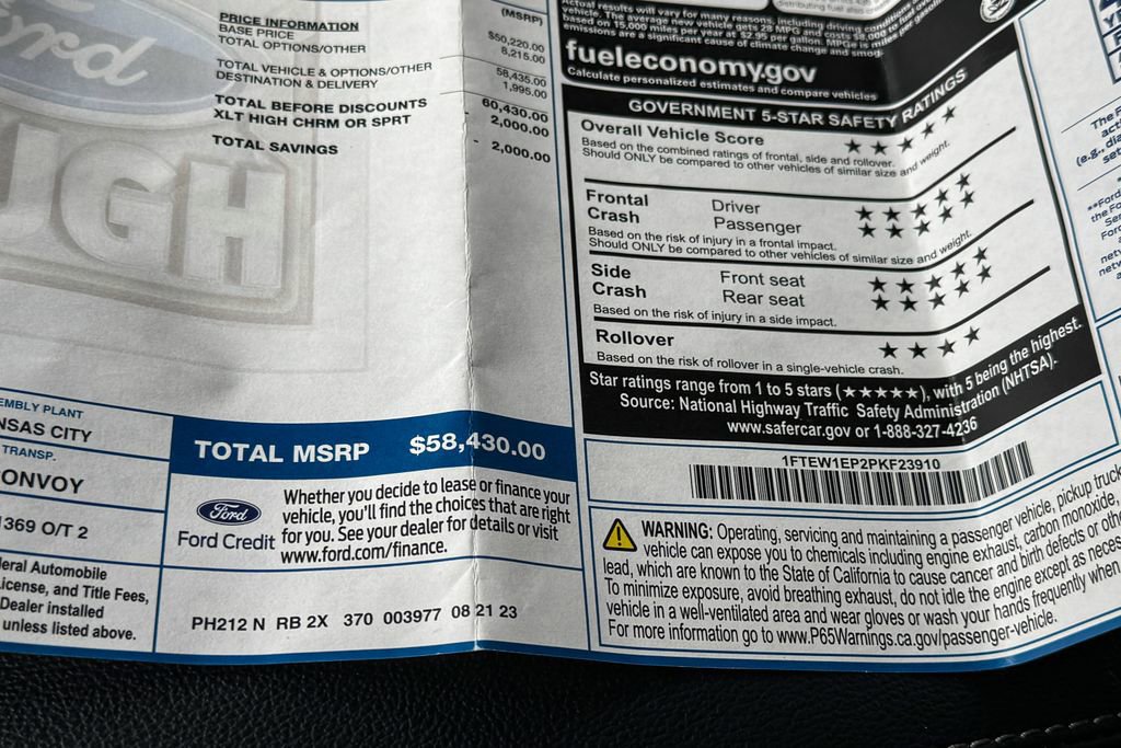 Certified 2023 Ford F150 XLT w/ Equipment Group 302A High image 39