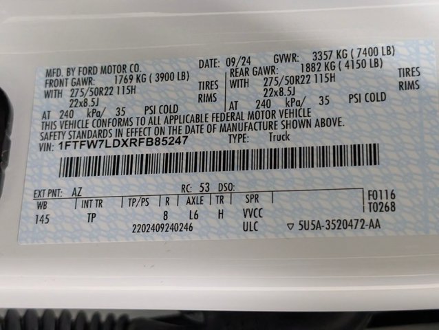 Certified 2024 Ford F150 Platinum w/ Equipment Group 703A Plus AWD/4WD image 31