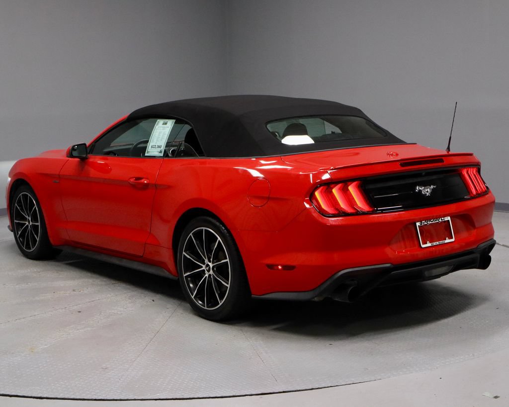 Certified 2020 Ford Mustang Convertible w/ Wheel & Stripe Package RWD image 8