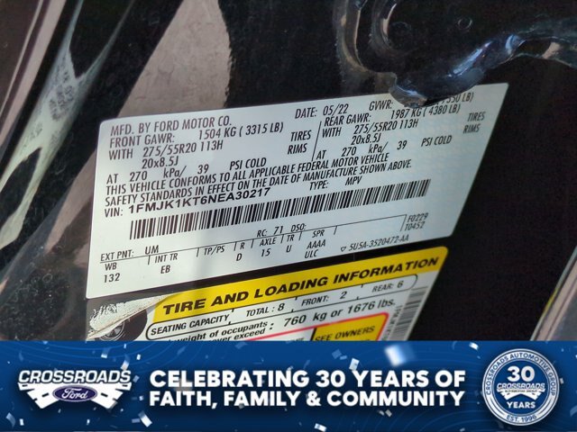 Certified 2022 Ford Expedition Max Limited RWD image 40