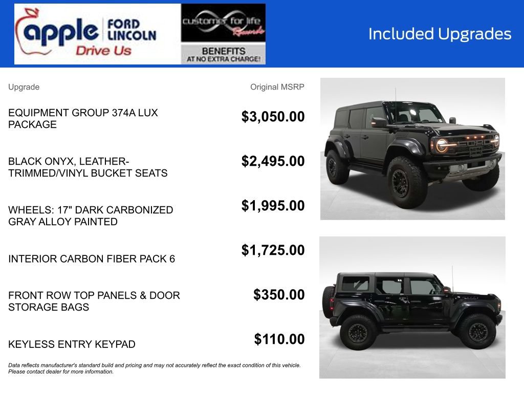 Certified 2023 Ford Bronco Raptor AWD/4WD image 4