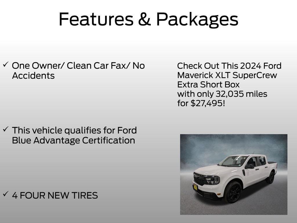 Certified 2024 Ford Maverick XLT w/ XLT Luxury Package FWD image 4