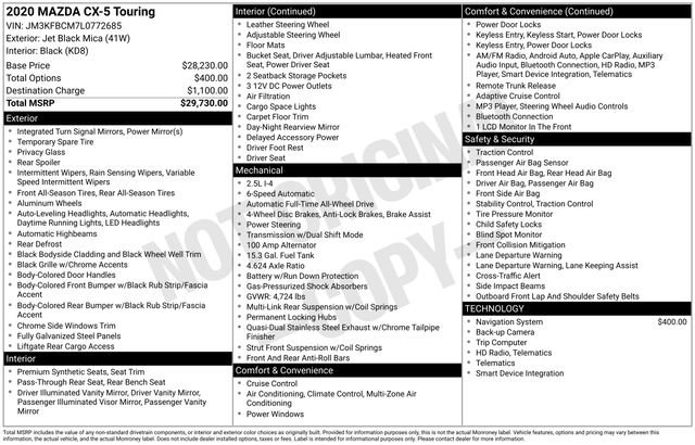 Used 2020 MAZDA CX-5 Touring image 35