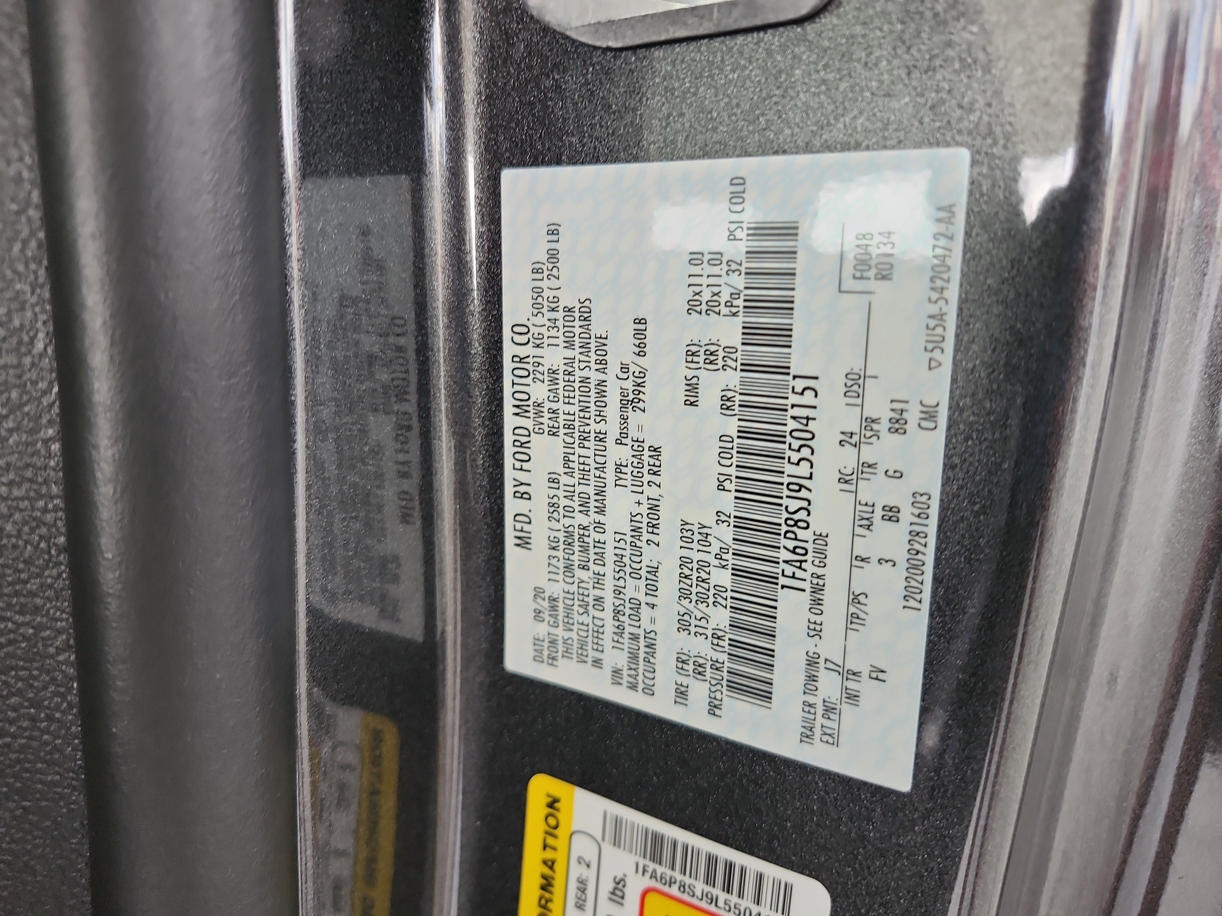 Certified 2020 Ford Mustang Shelby GT500 w/ Technology Package image 25