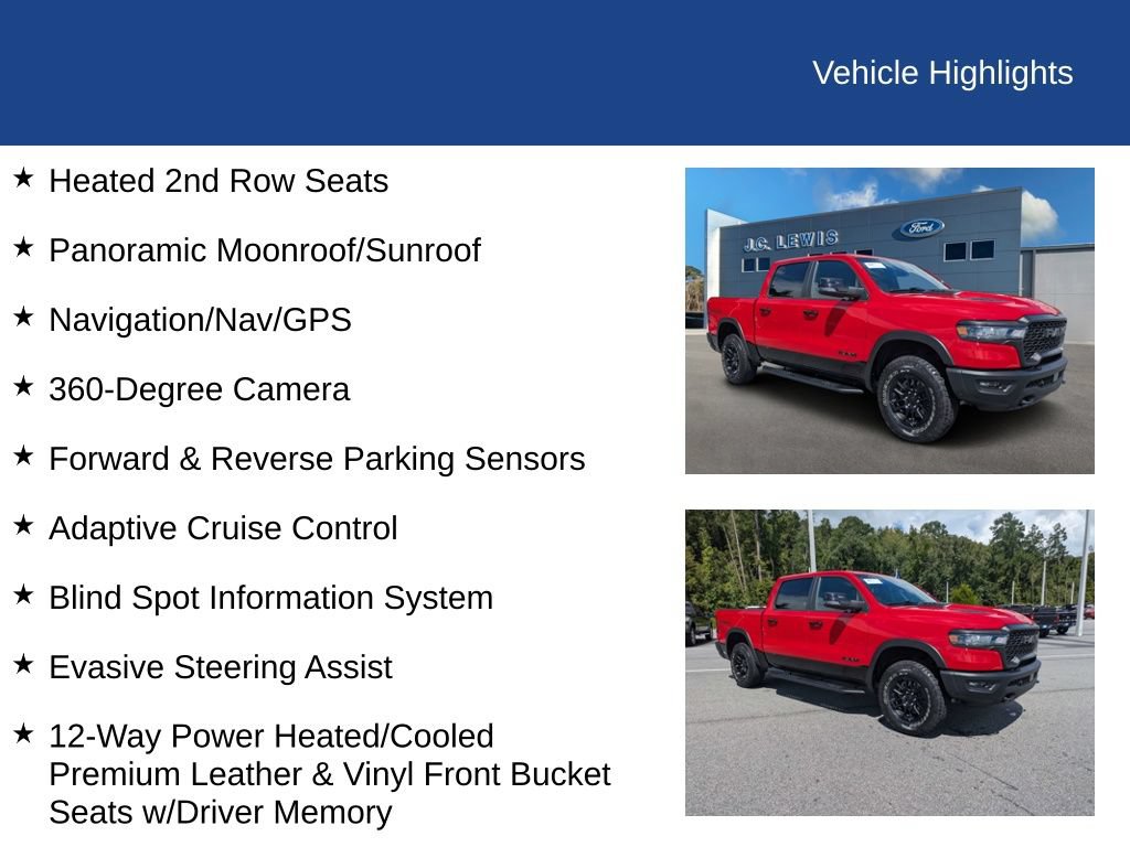 Used 2025 RAM 1500 Rebel w/ Advanced Safety Group II AWD/4WD image 34