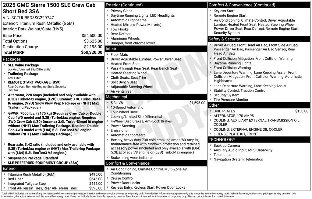 Used 2025 GMC Sierra 1500 SLE AWD/4WD image 12