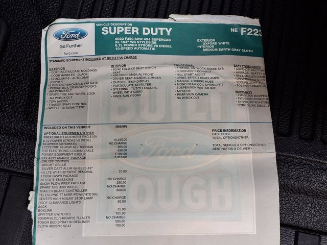 Certified 2022 Ford F350 XL w/ STX Appearance Package AWD/4WD image 38