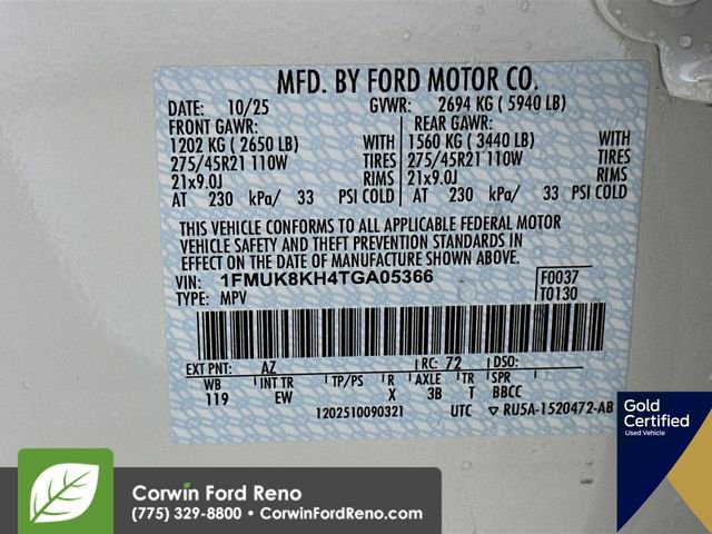 Certified 2026 Ford Explorer ST-Line w/ ST-Line Street Pack AWD/4WD image 38