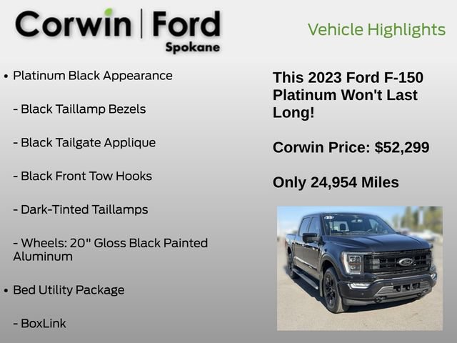 Certified 2023 Ford F150 Platinum AWD/4WD image 13