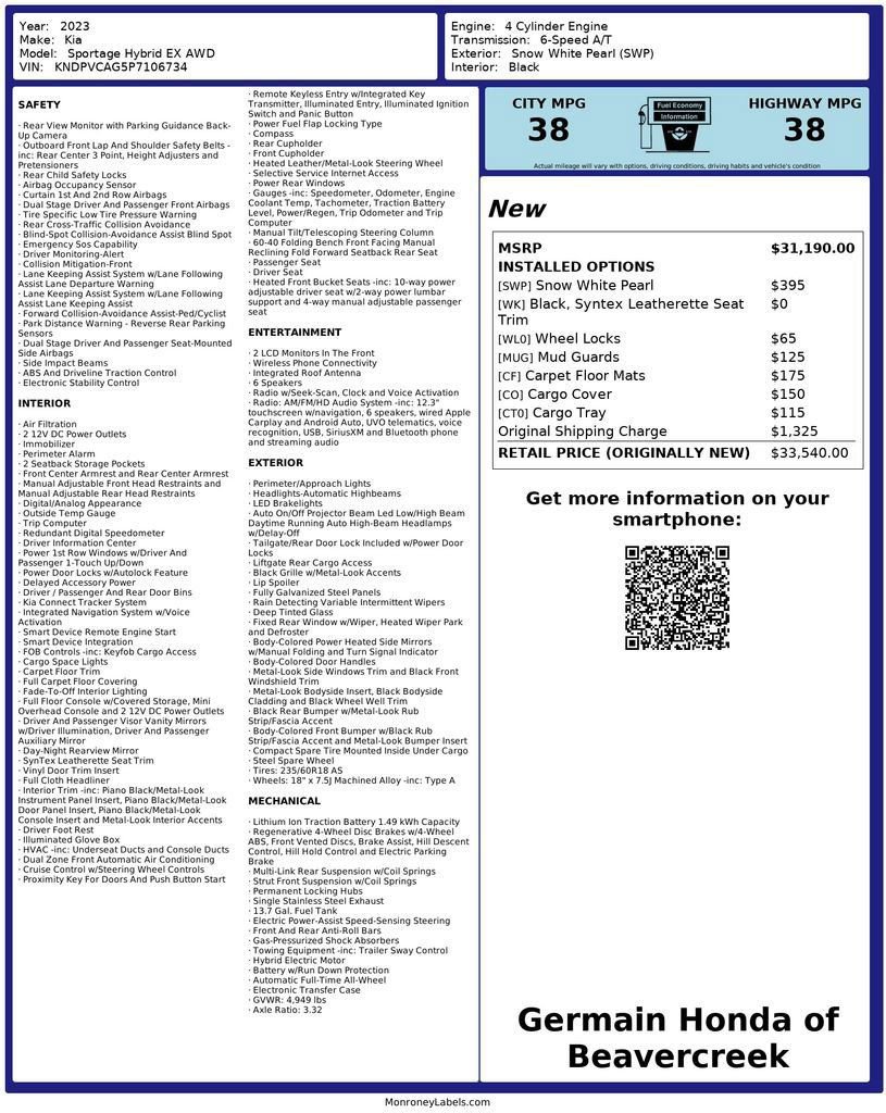 Used 2023 Kia Sportage EX image 29