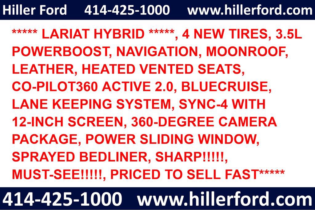 Certified 2022 Ford F150 Lariat w/ Equipment Group 502A High AWD/4WD image 2