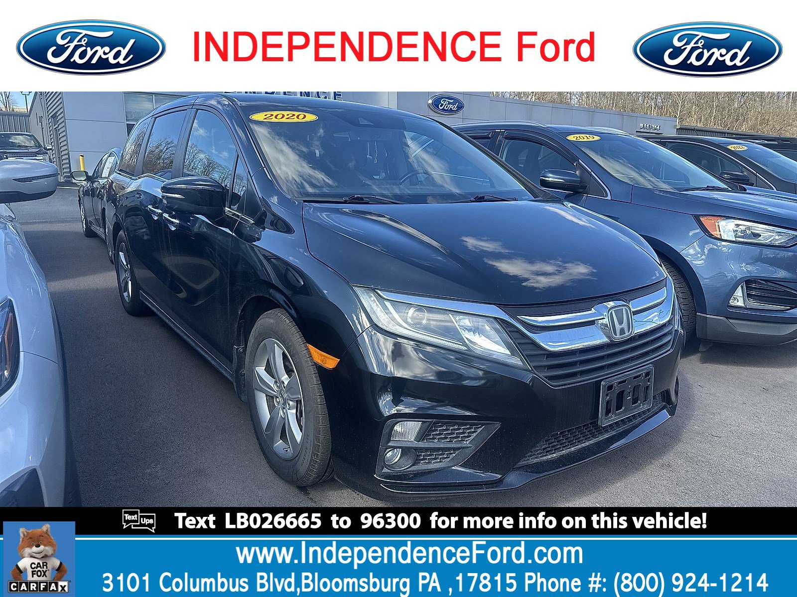 Used 2020 Honda Odyssey EX-L