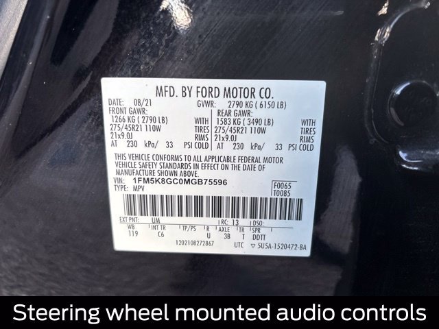 Certified 2021 Ford Explorer ST w/ Equipment Group 401A AWD/4WD image 33