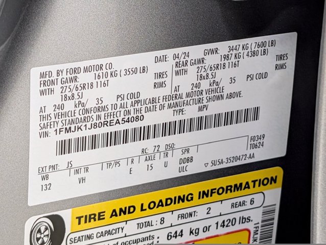 Certified 2024 Ford Expedition Max XLT AWD/4WD image 29