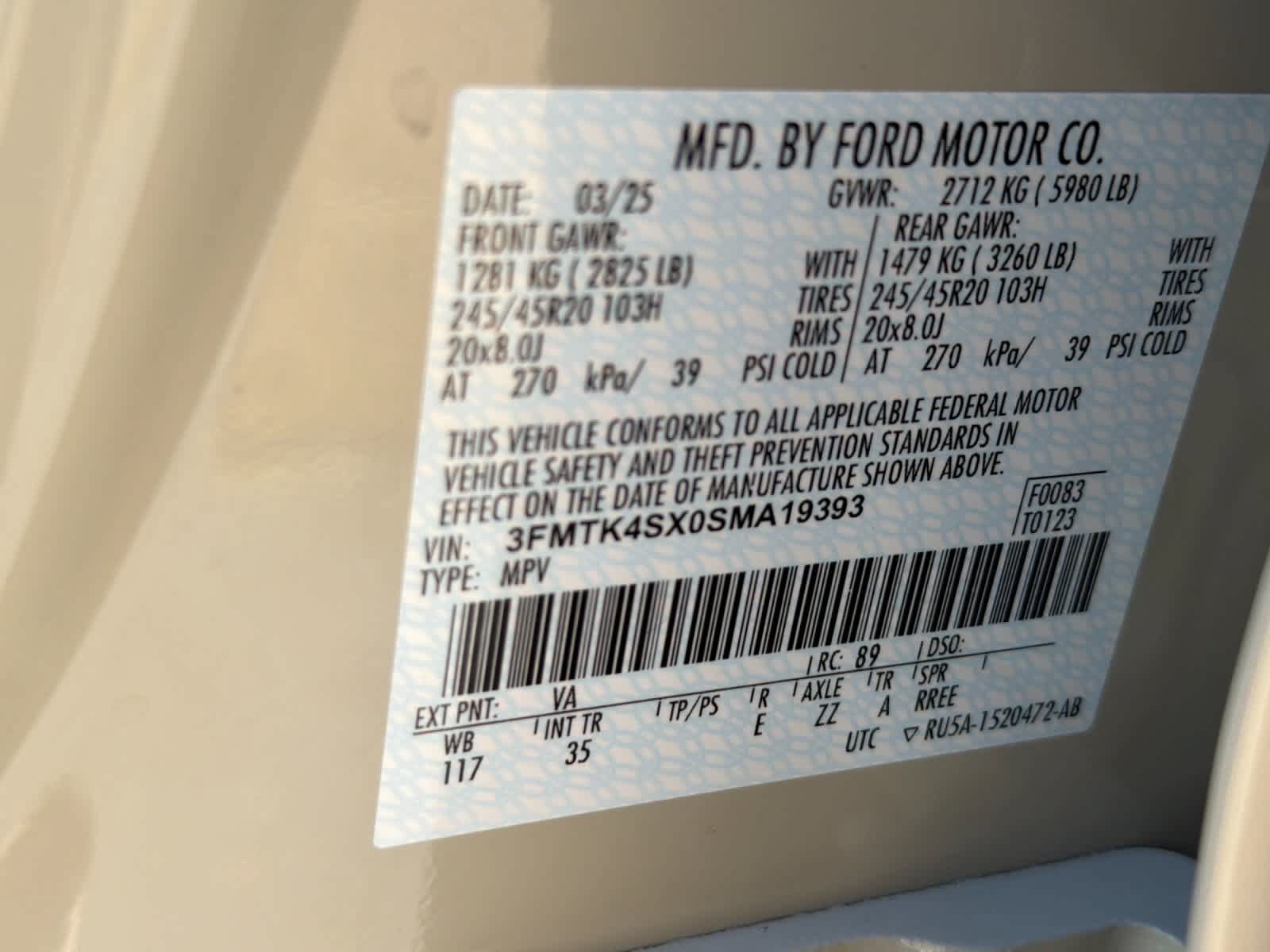 Certified 2025 Ford Mustang Mach-E GT AWD/4WD image 30