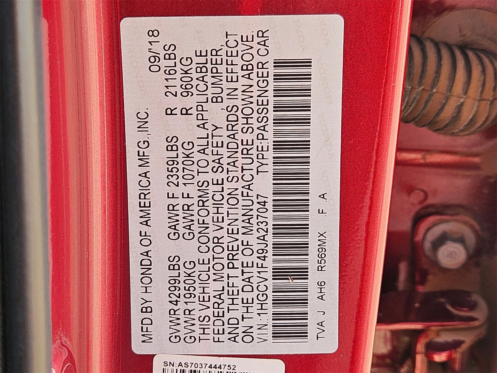 Used 2018 Honda Accord EX image 25