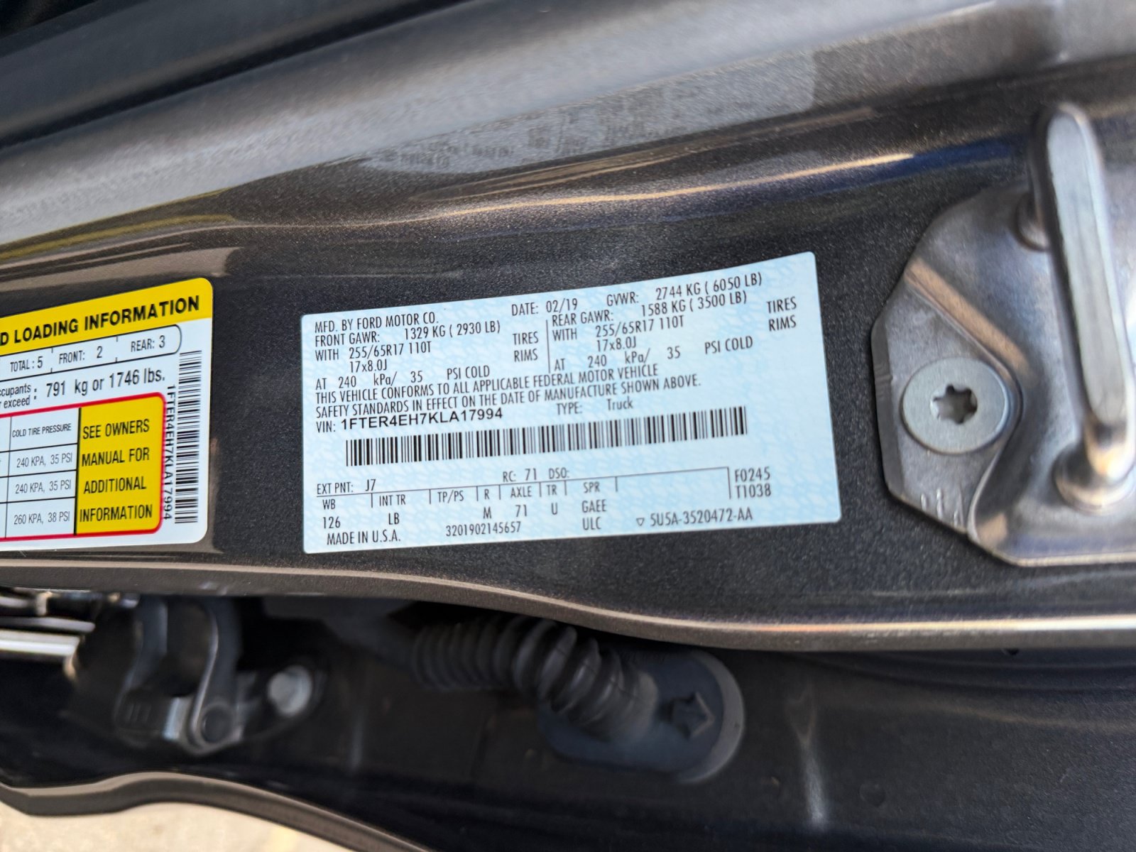 Certified 2019 Ford Ranger XLT w/ Equipment Group 301A Mid RWD image 33
