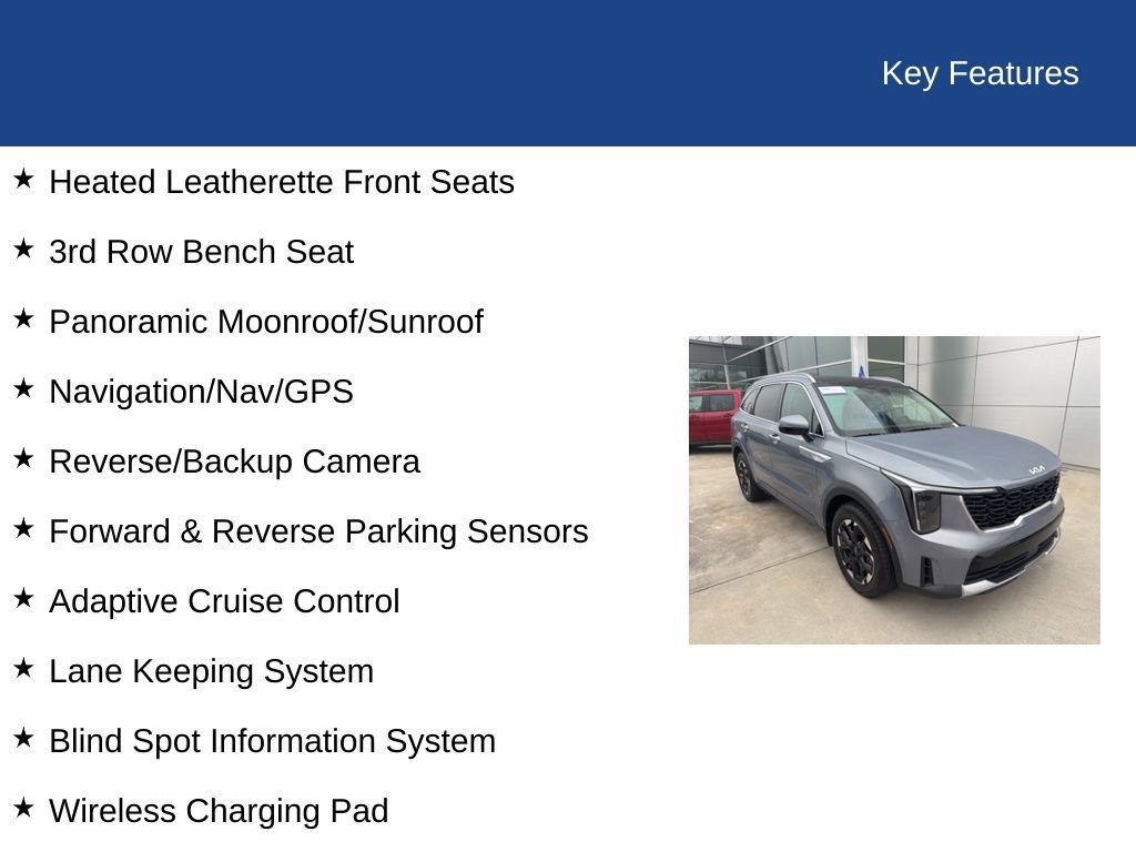 Used 2024 Kia Sorento S w/ Panoramic Sunroof Package image 37