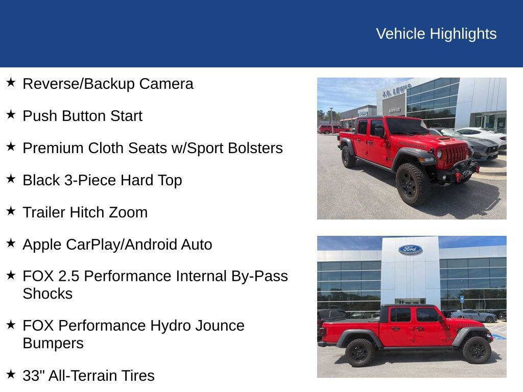 Used 2021 Jeep Gladiator Mojave w/ Trailer Tow Package image 7