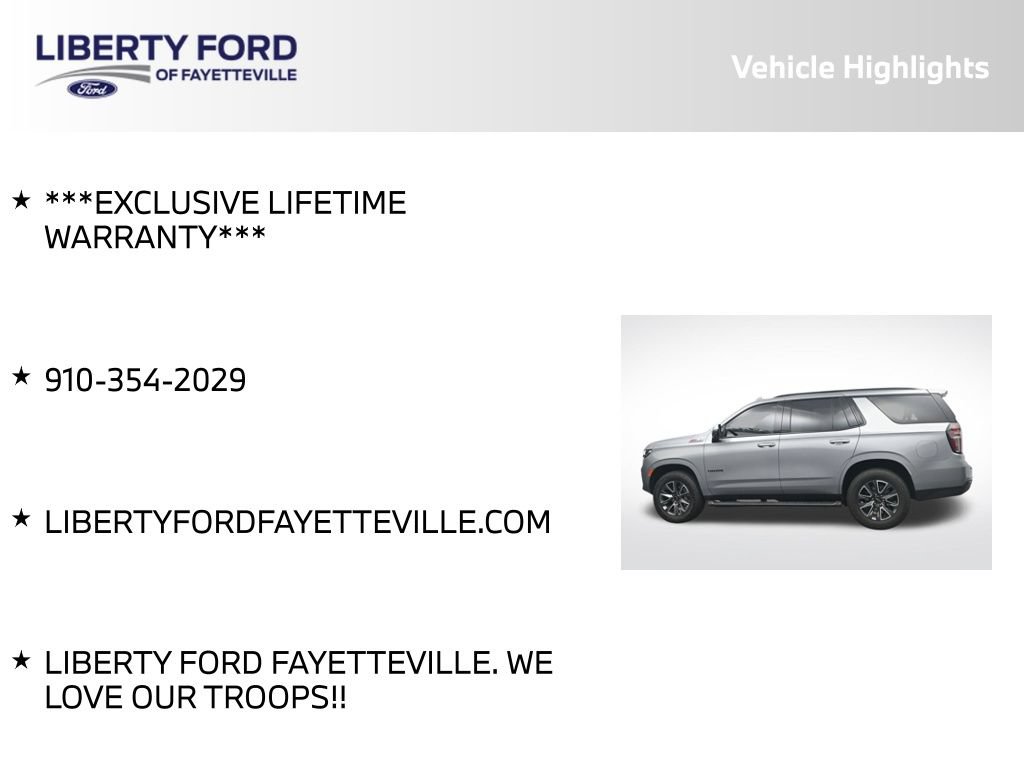 Used 2024 Chevrolet Tahoe Z71 w/ Luxury Package AWD/4WD image 5
