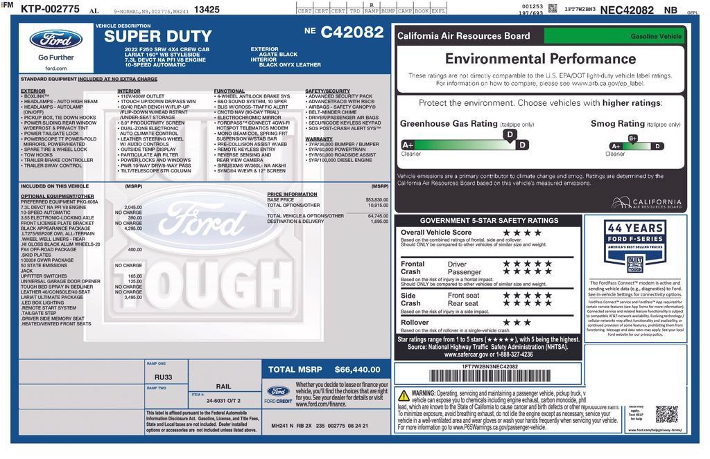Certified 2022 Ford F250 Lariat w/ Black Appearance Package AWD/4WD image 5