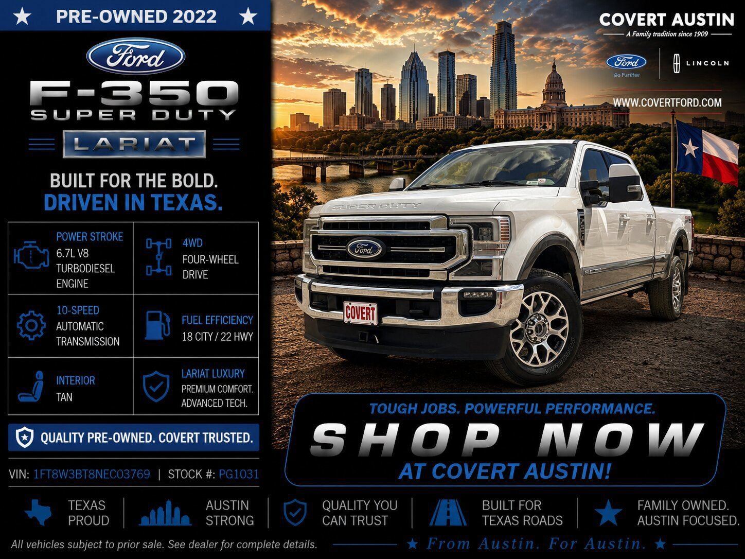Certified 2022 Ford F350 Lariat AWD/4WD image 1