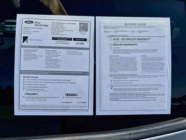 Certified 2023 Ford Ranger 4x4 SuperCrew image 40