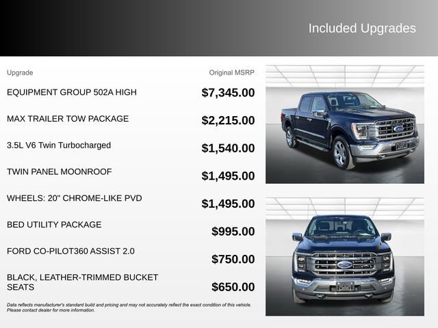 Certified 2022 Ford F150 Lariat w/ Equipment Group 502A High AWD/4WD image 6