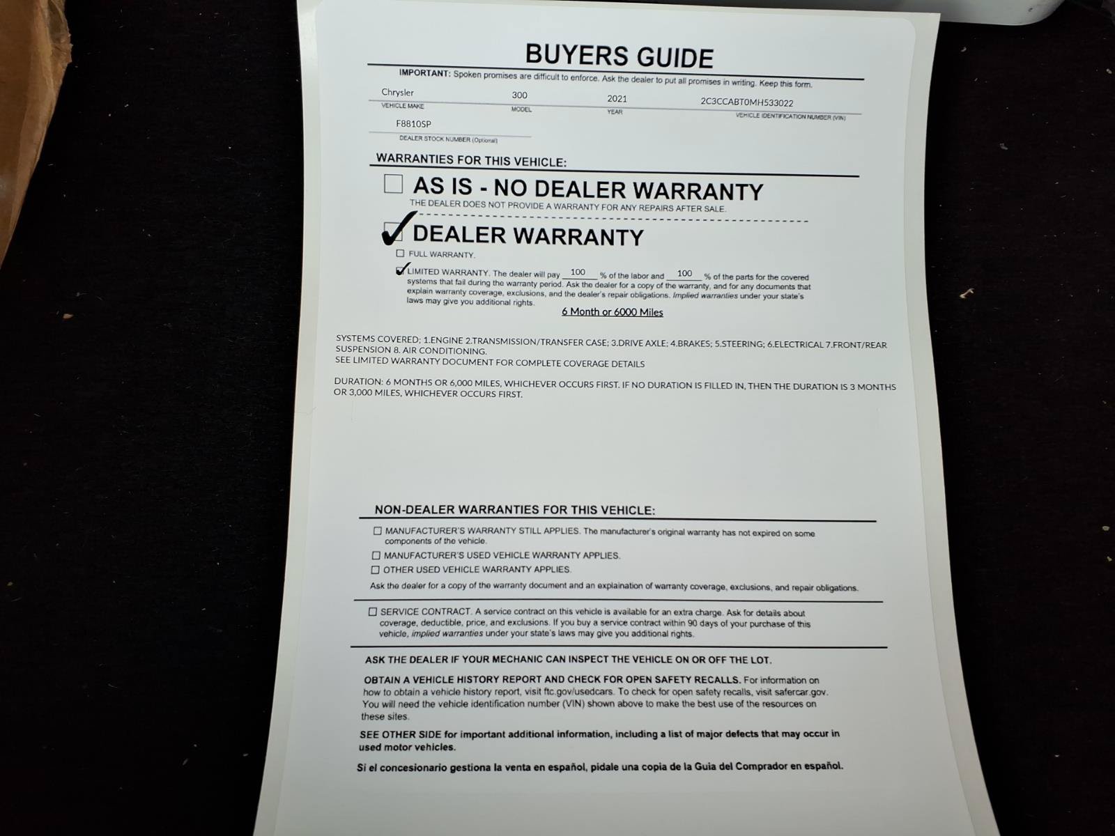Used 2021 Chrysler 300 S w/ S Model Appearance Package RWD image 36