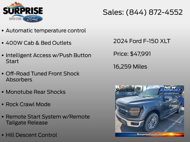 Certified 2024 Ford F150 XLT w/ Equipment Group 302A MID AWD/4WD image 26