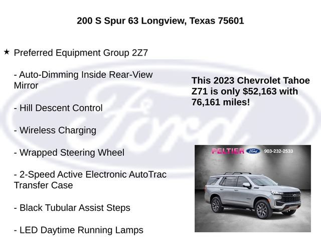 Used 2023 Chevrolet Tahoe Z71 w/ Luxury Package AWD/4WD image 10